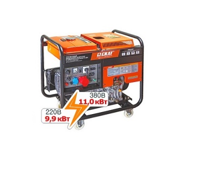 Дизельный генератор СКАТ УГД-11000ЕT PROFF
